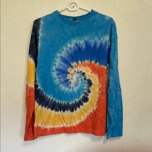 Colorful Tie-Dye Boy’s Long Sleeve Shirt